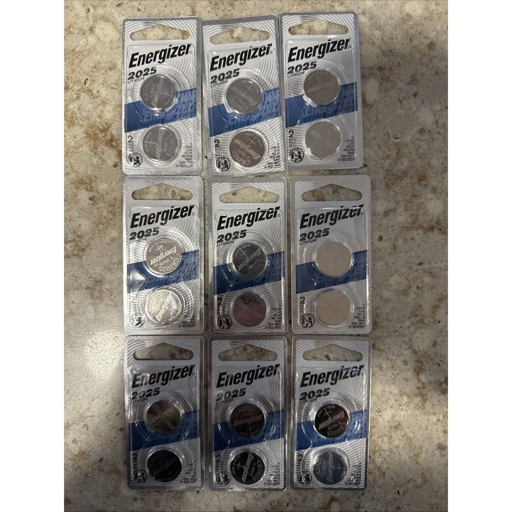 Box Of 9 Pk(18CT) Energizer Lithium Watch/Electronic Battery CR2025 Exp 3/2029